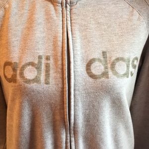 Adidas Zip Front High Neck Sweatshirt